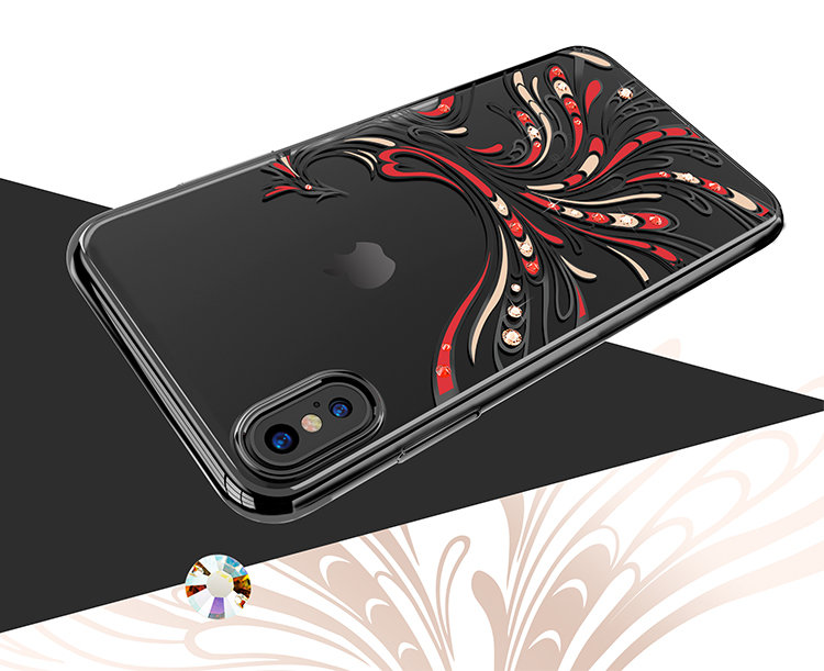 Чехол PQY Flying для iPhone Xs Max Silver Frame Чехол PQY Flying для iPhone Xs Max Silver Frame