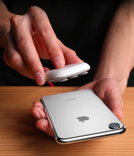 Беспроводная зарядка на присоске Baseus Suction Cup Белая Беспроводная зарядка на присоске Baseus Suction Cup Белая