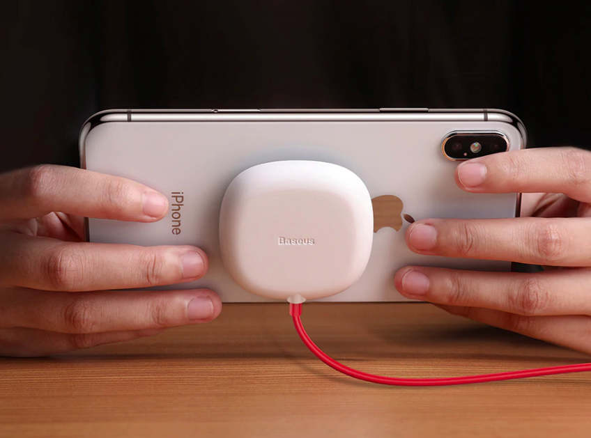 Беспроводная зарядка на присоске Baseus Suction Cup Белая Беспроводная зарядка на присоске Baseus Suction Cup Белая