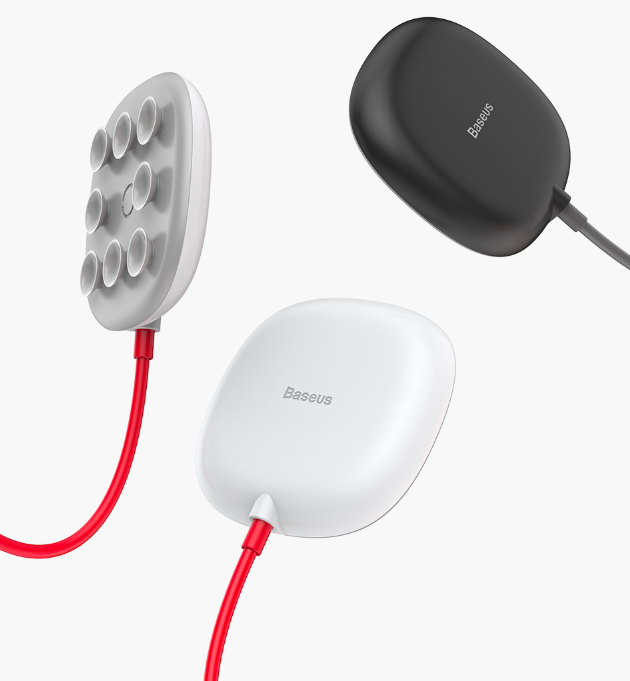 Беспроводная зарядка на присоске Baseus Suction Cup Белая Беспроводная зарядка на присоске Baseus Suction Cup Белая