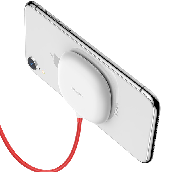 Беспроводная зарядка на присоске Baseus Suction Cup Белая Беспроводная зарядка на присоске Baseus Suction Cup Белая