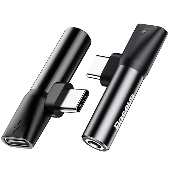 Аудиоадаптер Baseus L41 Type-C Чёрный Аудиоадаптер Baseus L41 Type-C Чёрный