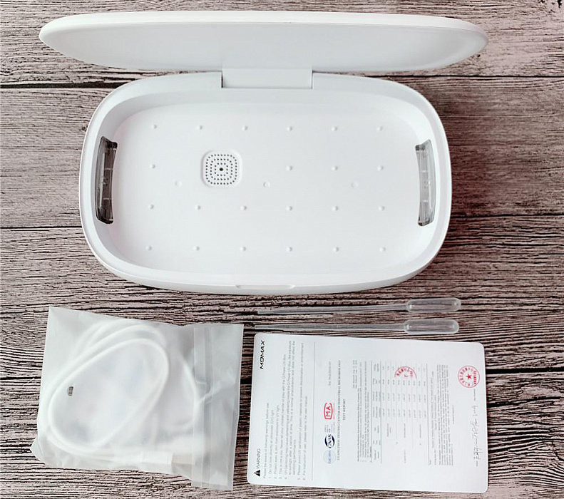 Ультрафиолетовый стерилизатор Momax Q.UV с беспроводной зарядкой Белый Ультрафиолетовый стерилизатор Momax Q.UV с беспроводной зарядкой Белый