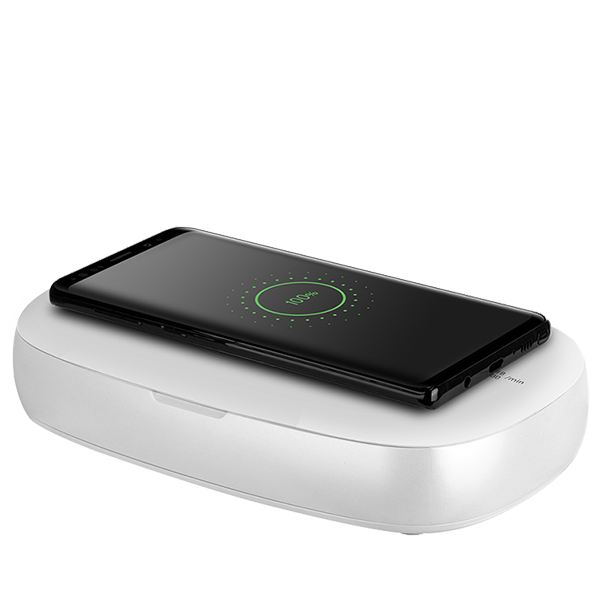 Ультрафиолетовый стерилизатор Momax Q.UV с беспроводной зарядкой Белый