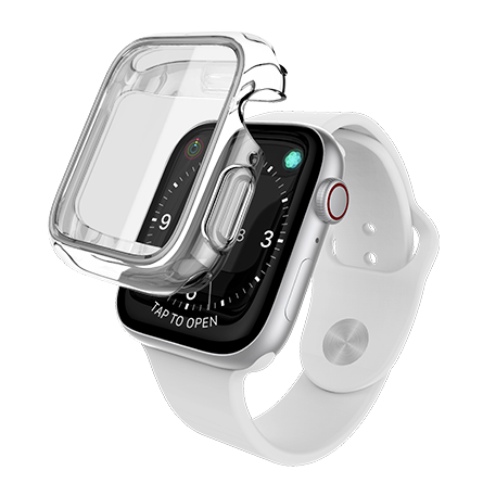 Чехол X-Doria Defense 360x для Apple Watch 44 мм Прозрачный