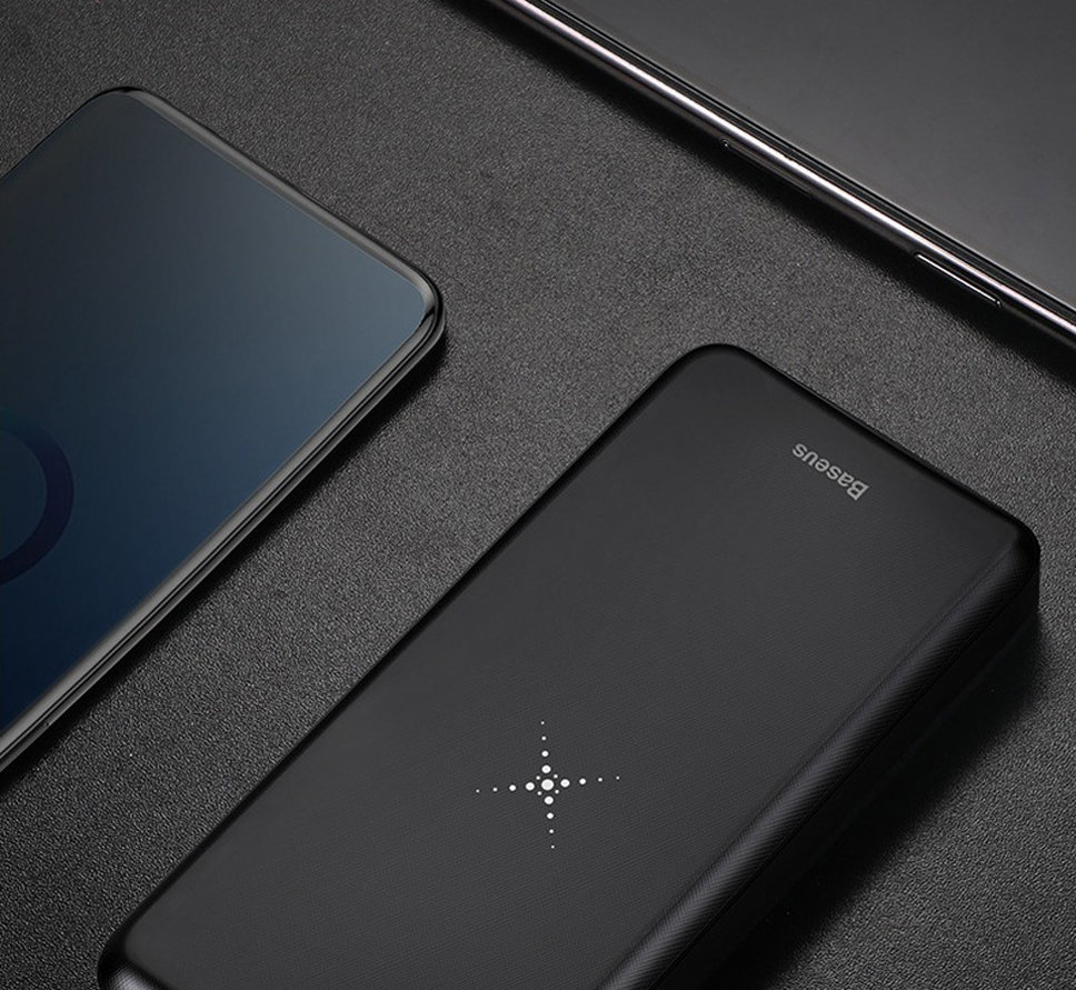 Внешний аккумулятор с беспроводной зарядкой Baseus M36 10000mAh Чёрный Внешний аккумулятор с беспроводной зарядкой Baseus M36 10000mAh Чёрный