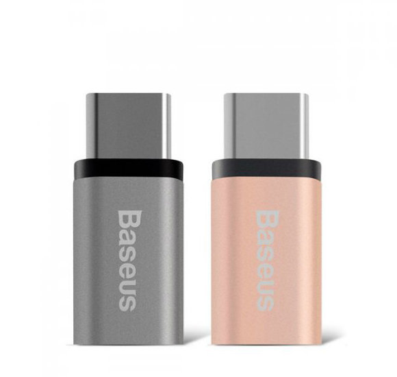 Переходник Baseus Sharp micro USB - Type-C Розовое золото Переходник Baseus Sharp micro USB - Type-C Розовое золото