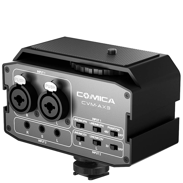 Микшер двуканальный CoMica CVM-AX3 XLR Микшер двуканальный CoMica CVM-AX3 XLR