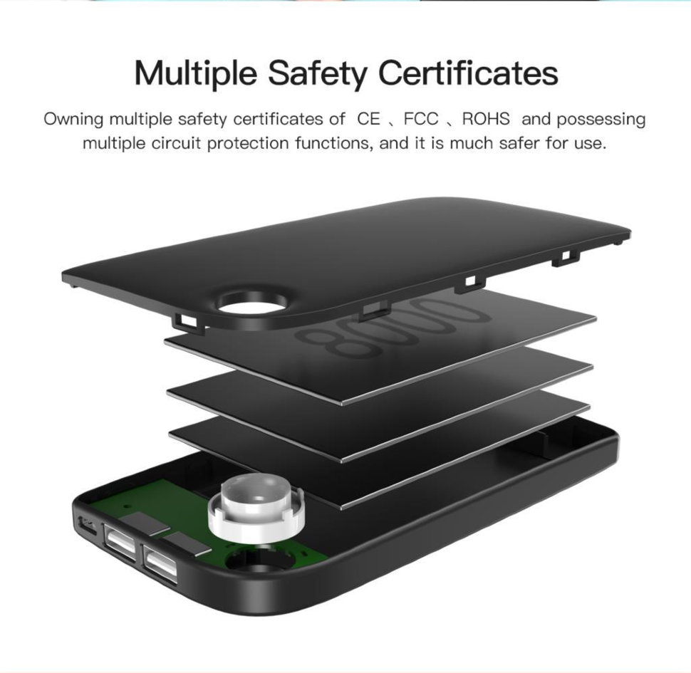 Внеший аккумулятор Baseus FAN DUAL MT-M11 8000mAh Белый Внеший аккумулятор Baseus FAN DUAL MT-M11 8000mAh Белый