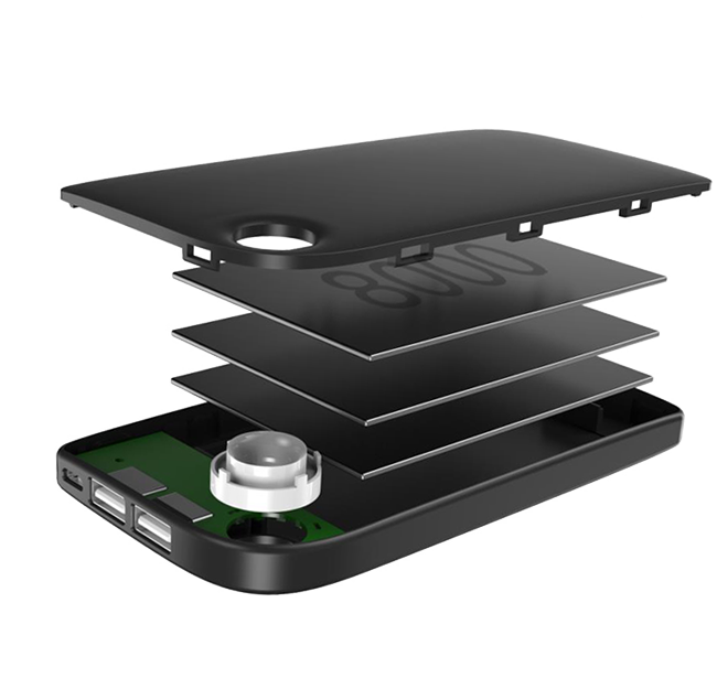 Внеший аккумулятор Baseus FAN DUAL MT-M11 8000mAh Черный Внеший аккумулятор Baseus FAN DUAL MT-M11 8000mAh Черный