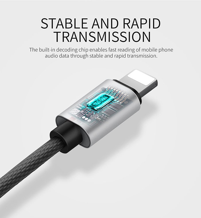 AUX кабель Baseus L33 Lightning - miniJack 3.5mm 120 см Черный AUX кабель Baseus L33 Lightning - miniJack 3.5mm 120 см Черный