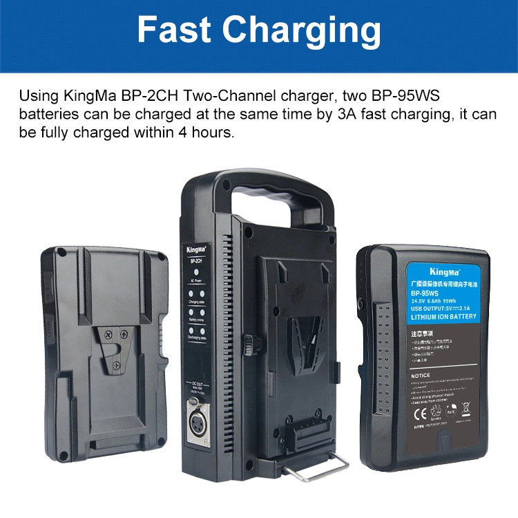 Аккумулятор KingMa BP-95WS V-Mount 95Wh Аккумулятор KingMa BP-95WS V-Mount 95Wh