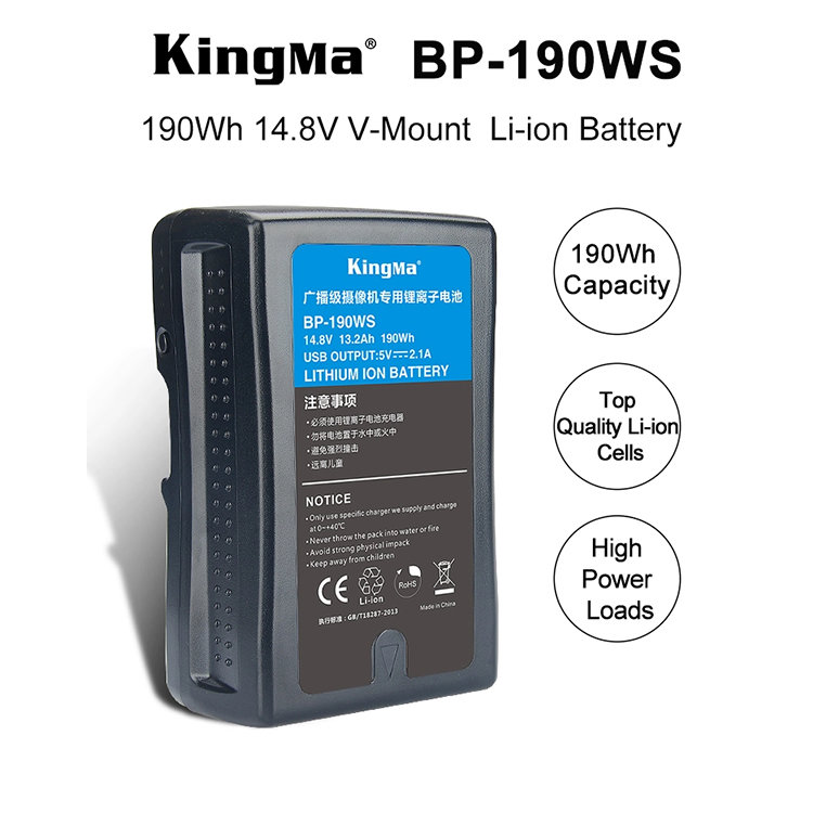 Аккумулятор KingMa BP-190WS V-Mount 190Wh Аккумулятор KingMa BP-190WS V-Mount 190Wh