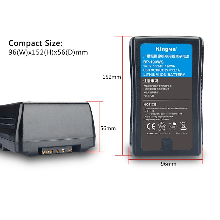 Аккумулятор KingMa BP-190WS V-Mount 190Wh Аккумулятор KingMa BP-190WS V-Mount 190Wh