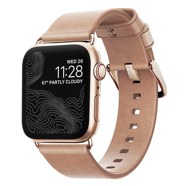Ремешок Nomad Modern Slim для Apple Watch 38/40 мм Бежевый с золотой фурнитурой Ремешок Nomad Modern Slim для Apple Watch 38/40 мм Бежевый с золотой фурнитурой