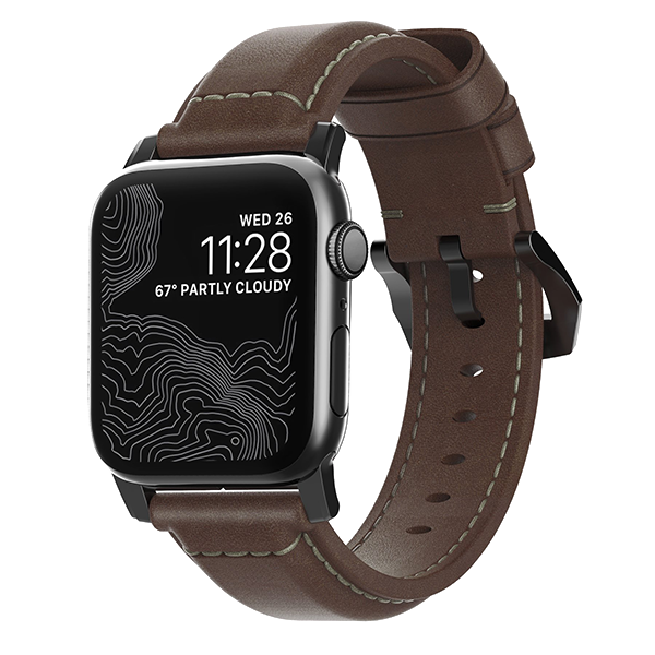 Ремешок Nomad Traditional для Apple Watch 38/40 мм Rustic Brown с черной фурнитурой Ремешок Nomad Traditional для Apple Watch 38/40 мм Rustic Brown с черной фурнитурой