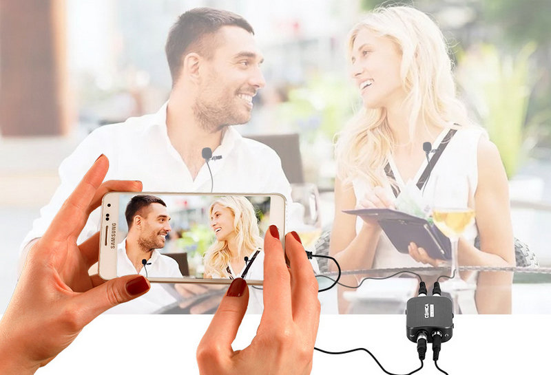 Микрофон петличный двойной CoMica DUAL.LAV CVM-D03 STC Микрофон петличный двойной CoMica DUAL.LAV CVM-D03 STC