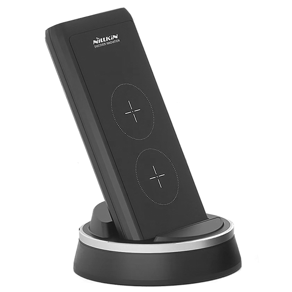 Внешний аккумулятор с беспроводной зарядкой Nillkin PowerMount NKA08 10000 мАч Серый Внешний аккумулятор с беспроводной зарядкой Nillkin PowerMount NKA08 10000 мАч Серый