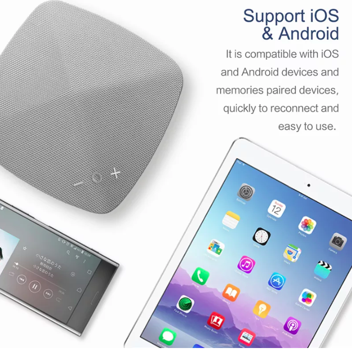 Портативная акустика Rock Muse Bluetooth Speaker Серая Портативная акустика Rock Muse Bluetooth Speaker Серая