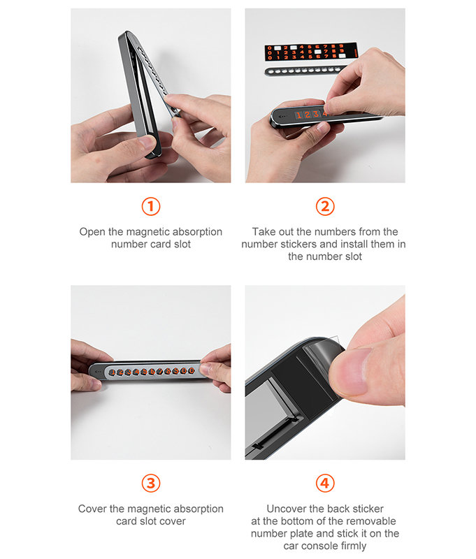 Автовизитка Baseus Sliding cover Серебро Автовизитка Baseus Sliding cover Серебро