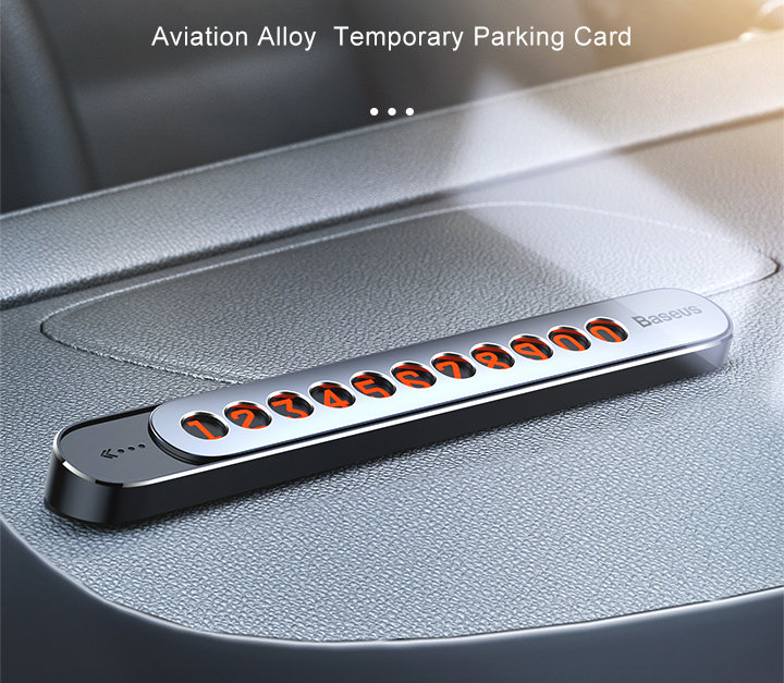 Автовизитка Baseus Sliding cover Серая Автовизитка Baseus Sliding cover Серая