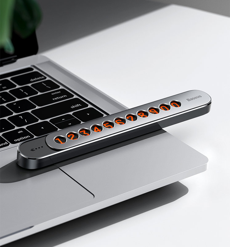 Автовизитка Baseus Sliding cover Серая Автовизитка Baseus Sliding cover Серая