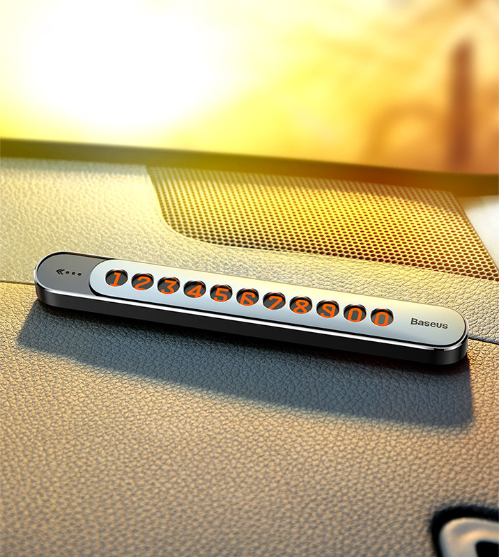 Автовизитка Baseus Sliding cover Серая Автовизитка Baseus Sliding cover Серая