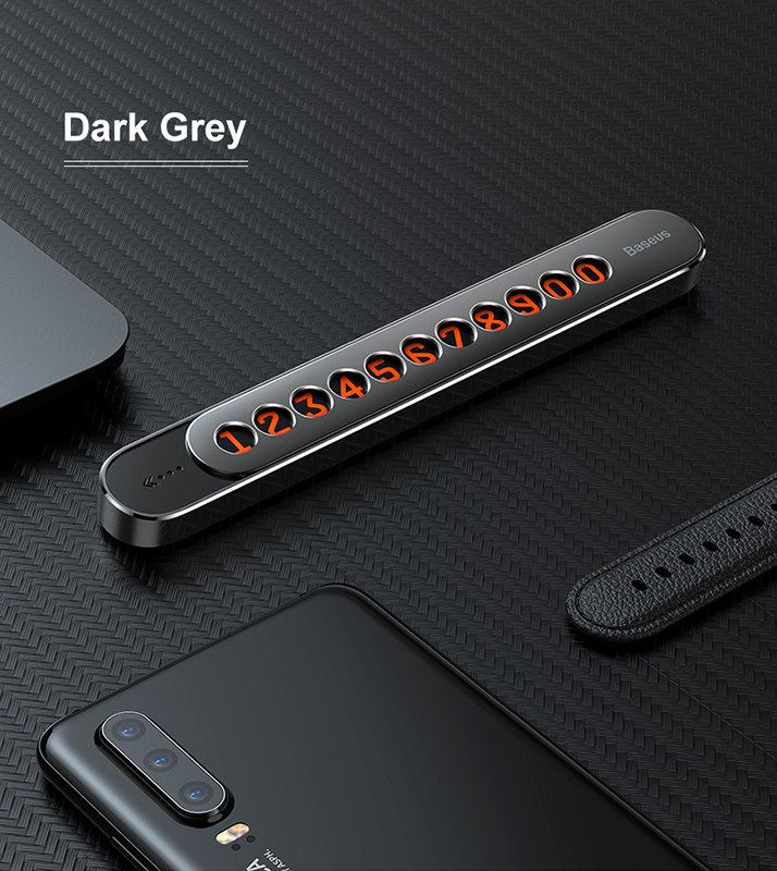 Автовизитка Baseus Sliding cover Серая Автовизитка Baseus Sliding cover Серая