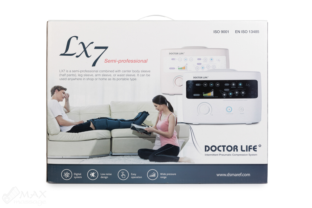 Doctor Life LX7 Лимфодренажный массажёр + манжеты для ног + пояс для похудения, XXL Doctor Life LX7 Лимфодренажный массажёр + манжеты для ног + пояс для похудения, XXL