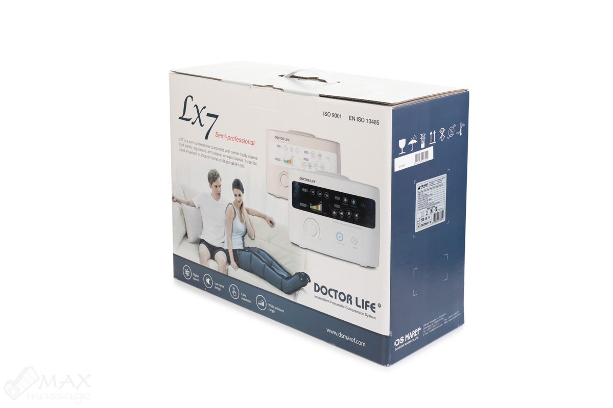 Doctor Life LX7 Лимфодренажный массажёр + манжеты для ног + пояс для похудения, XL Doctor Life LX7 Лимфодренажный массажёр + манжеты для ног + пояс для похудения, XL