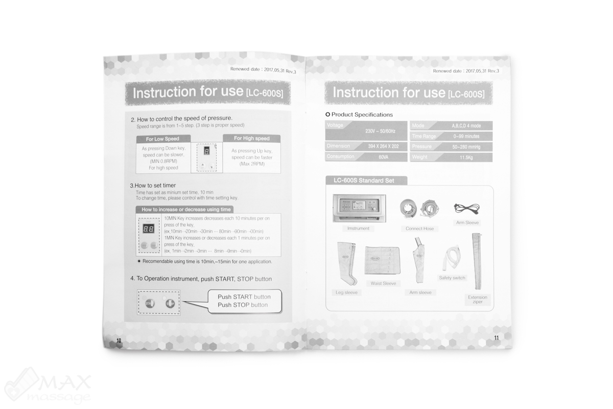 Lead Care LC-600D Аппарат для прессотерапии и лимфодренажа, профессиональный (для одновременного обслуживания 2-х пациентов) Lead Care LC-600D Аппарат для прессотерапии и лимфодренажа, профессиональный (для одновременного обслуживания 2-х пациентов)