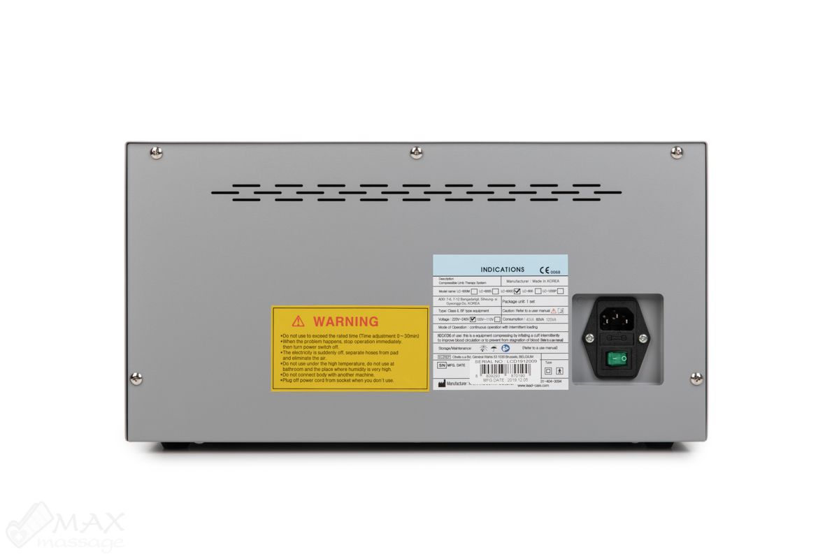 Lead Care LC-600D Аппарат для прессотерапии и лимфодренажа, профессиональный (для одновременного обслуживания 2-х пациентов) Lead Care LC-600D Аппарат для прессотерапии и лимфодренажа, профессиональный (для одновременного обслуживания 2-х пациентов)