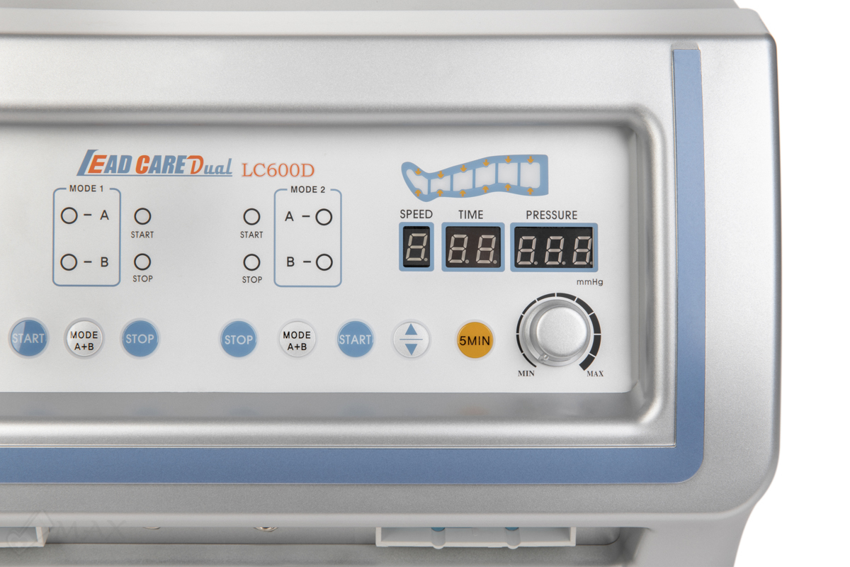 Lead Care LC-600D Аппарат для прессотерапии и лимфодренажа, профессиональный (для одновременного обслуживания 2-х пациентов) Lead Care LC-600D Аппарат для прессотерапии и лимфодренажа, профессиональный (для одновременного обслуживания 2-х пациентов)