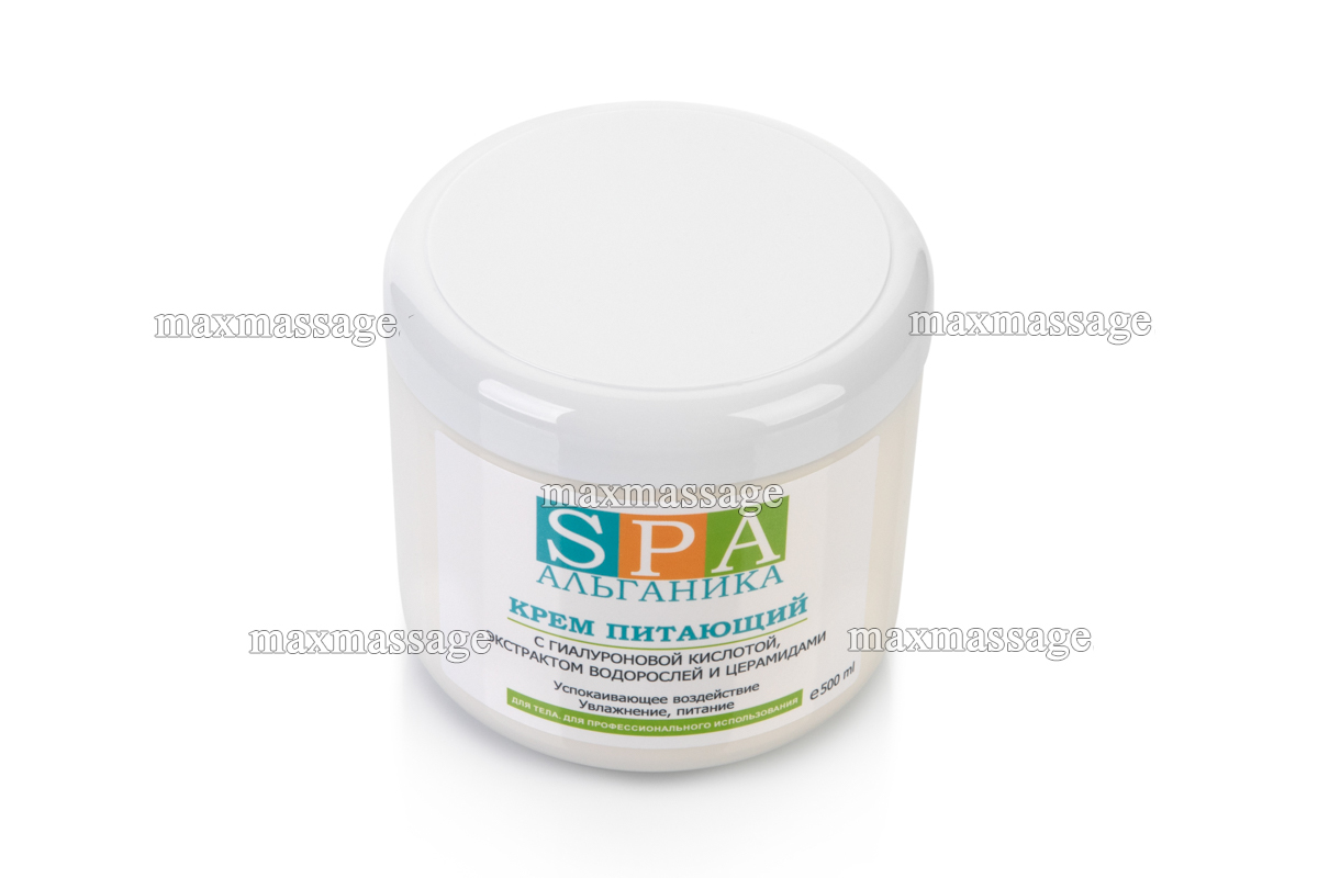 Крем для тела питающий с гиалуроновой кислотой, экстрактами водорослей и церамидами, 500 мл Крем для тела питающий с гиалуроновой кислотой, экстрактами водорослей и церамидами, 500 мл