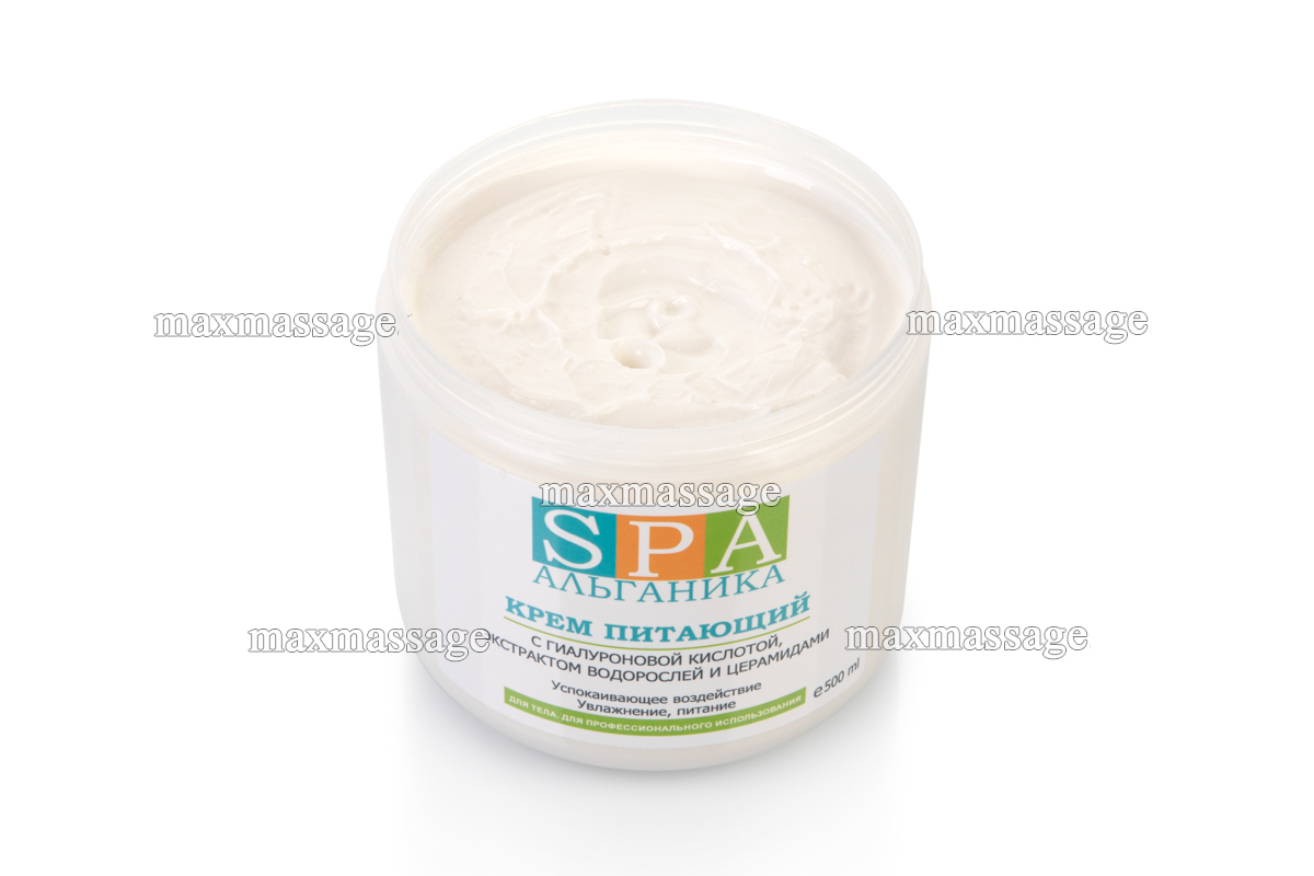Крем для тела питающий с гиалуроновой кислотой, экстрактами водорослей и церамидами, 500 мл Крем для тела питающий с гиалуроновой кислотой, экстрактами водорослей и церамидами, 500 мл
