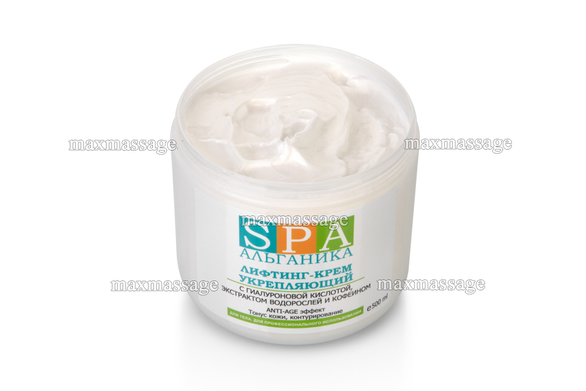 Лифтинг-крем укрепляющий с гиалуроновой кислотой, экстрактами водорослей и кофеином, 500 мл Лифтинг-крем укрепляющий с гиалуроновой кислотой, экстрактами водорослей и кофеином, 500 мл