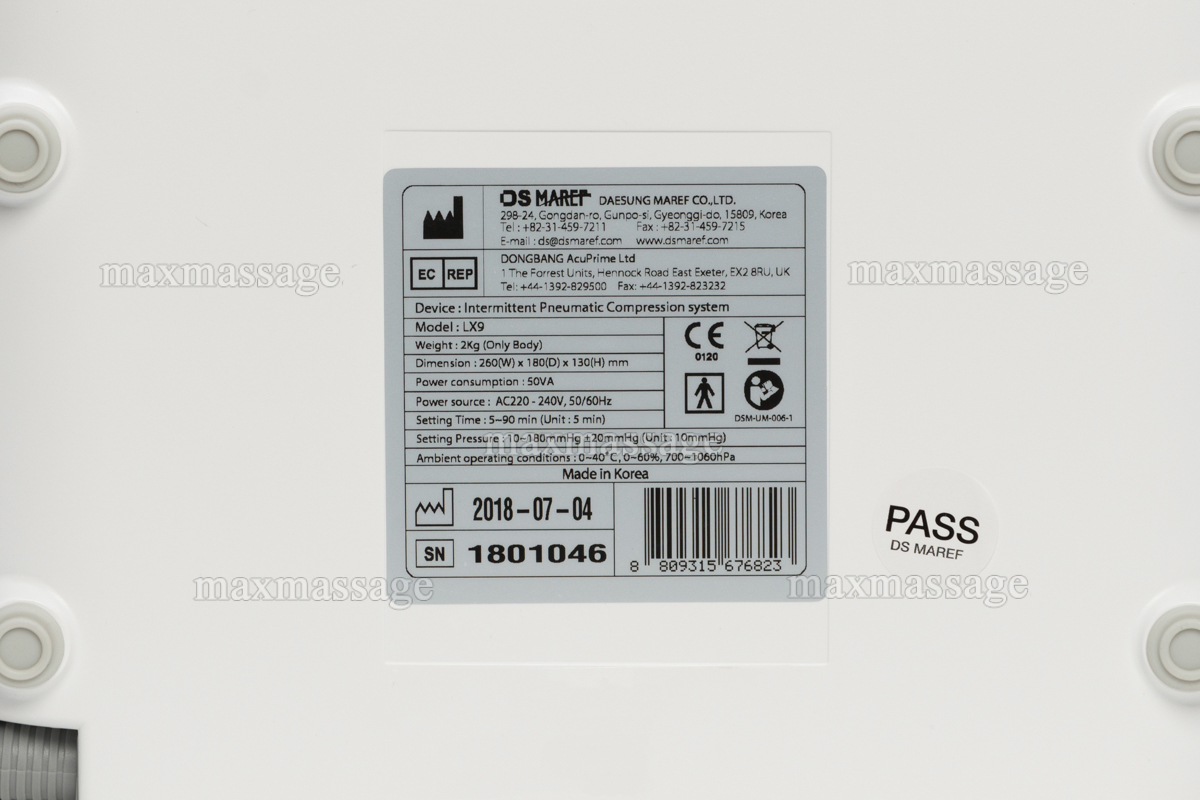 Doctor Life LX9 (Lympha-sys9) Аппарат для лимфодренажа, прессотерапии, массажа + манжеты для ног + манжета на руку, XL Doctor Life LX9 (Lympha-sys9) Аппарат для лимфодренажа, прессотерапии, массажа + манжеты для ног + манжета на руку, XL