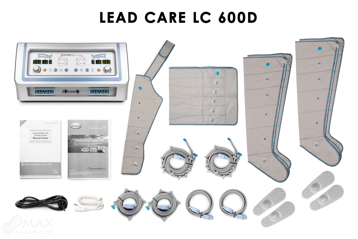 Lead Care LC-600D Аппарат для прессотерапии и лимфодренажа, профессиональный (для одновременного обслуживания 2-х пациентов) Lead Care LC-600D Аппарат для прессотерапии и лимфодренажа, профессиональный (для одновременного обслуживания 2-х пациентов)