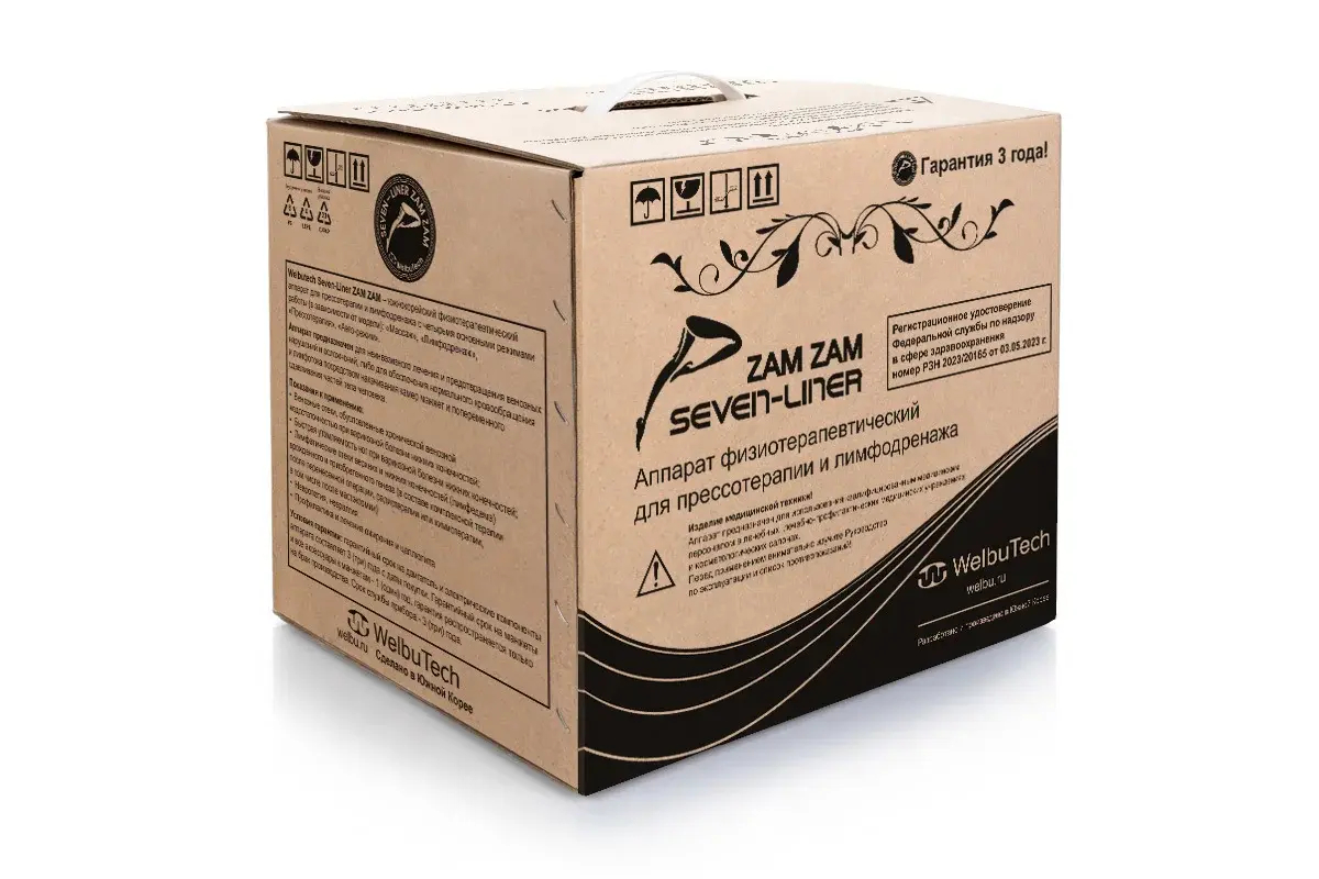 Аппарат для лимфодренажа WelbuTech Zam-02 – Стандартный комплект, размер XL, (РУ) Аппарат для лимфодренажа WelbuTech Zam-02 – Стандартный комплект, размер XL, (РУ)