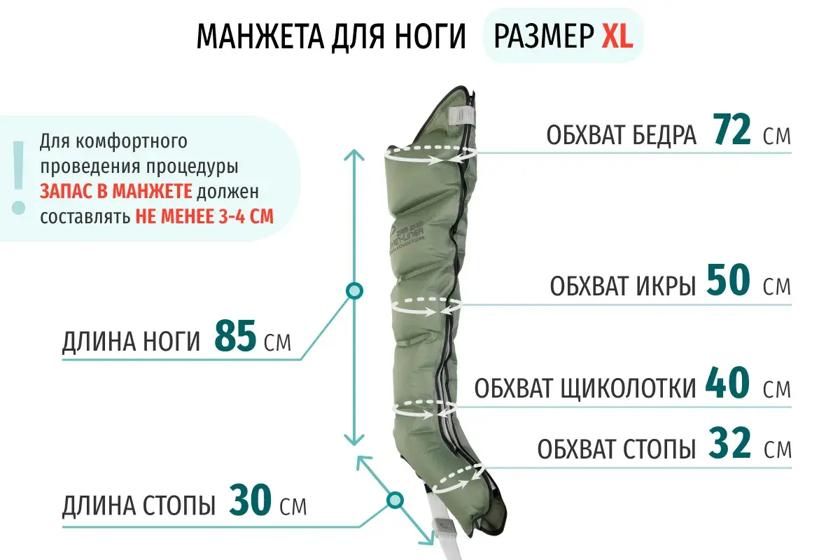 WelbuTech Seven Liner Zam-200 Аппарат для лимфодренажа, прессотерапии, массажа (максимальный комплект), размер XL, (РУ) WelbuTech Seven Liner Zam-200 Аппарат для лимфодренажа, прессотерапии, массажа (максимальный комплект), размер XL, (РУ)
