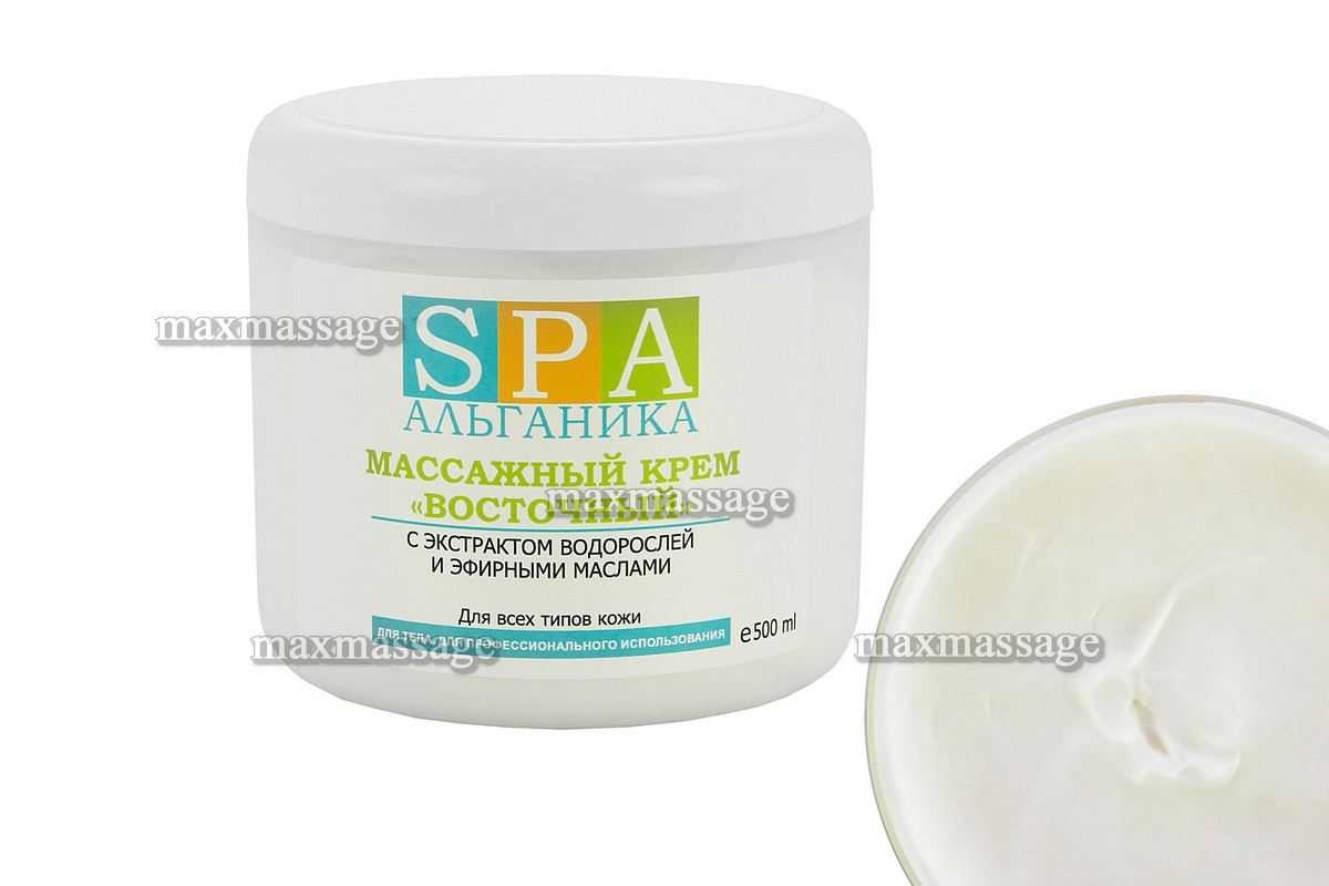 Массажный крем «Восточный» с экстрактом водорослей и эфирными маслами, 500 мл