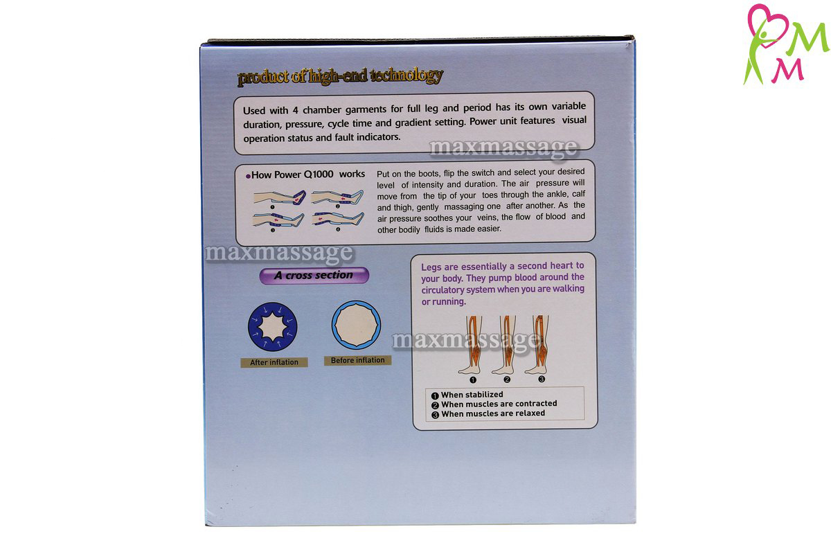 Power Q-1000 массажный аппарат (стандартный комплект), размер L Power Q-1000 массажный аппарат (стандартный комплект), размер L